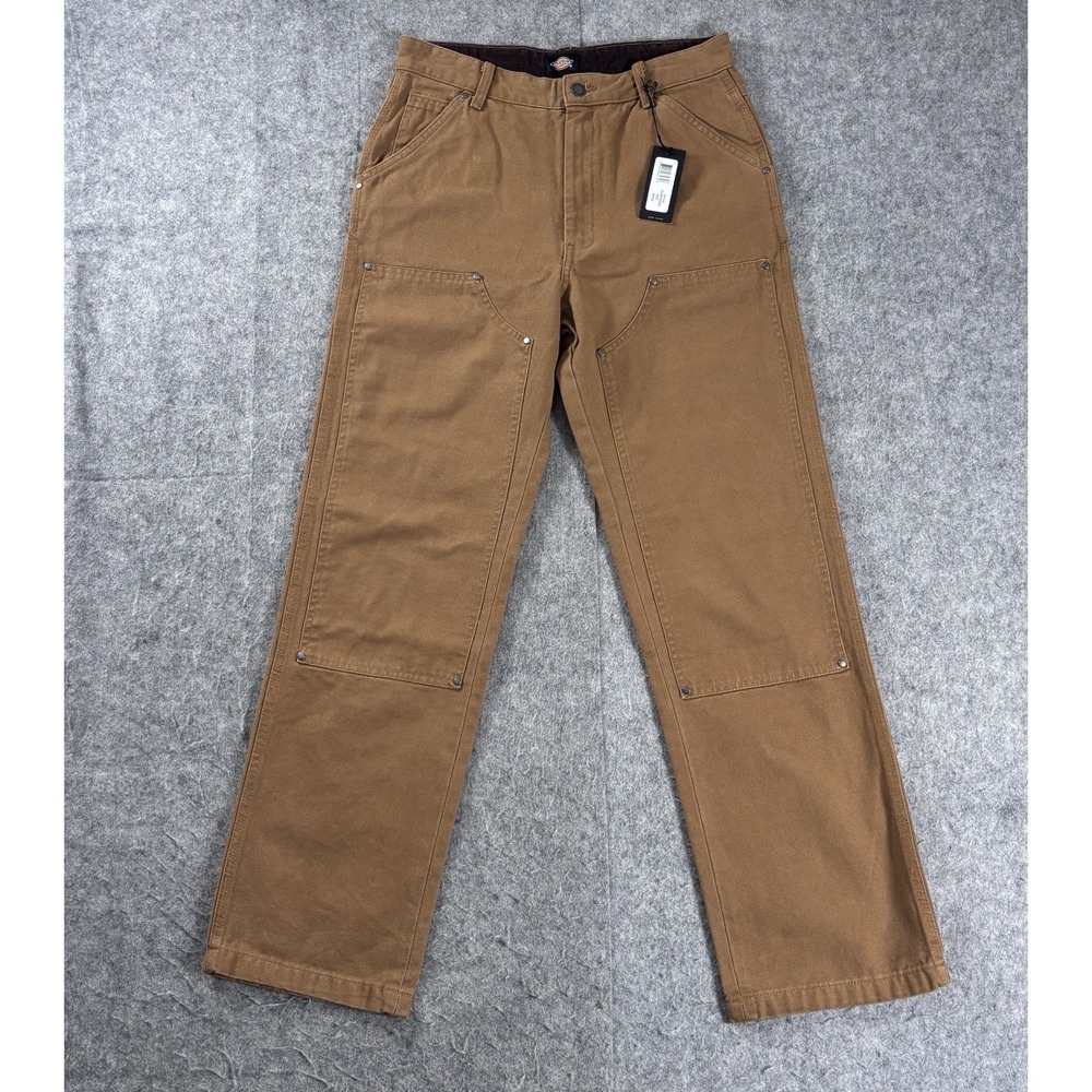 DICKIES Duck Canvas Double Knee Front Carpenter Pants Men's 30x32 DUR02SBD